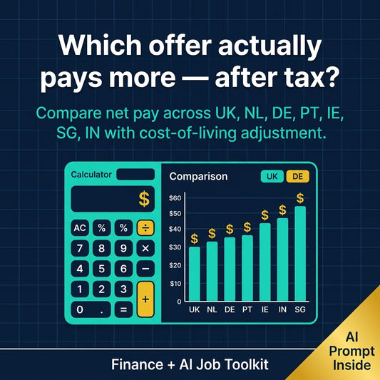 Finance Job Search Tracker | All-in-One Excel Toolkit