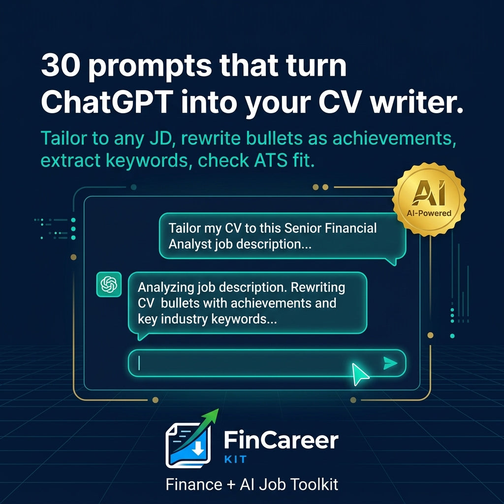 The Finance Career AI Prompt Vault
