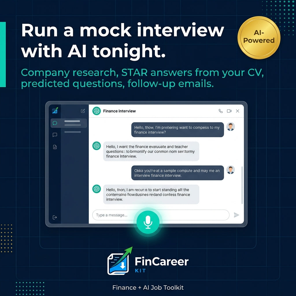 The Finance Career AI Prompt Vault