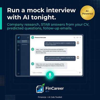The Finance Career AI Prompt Vault