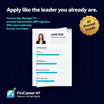 Finance ATS Resume Collection | Europe & Asia Edition