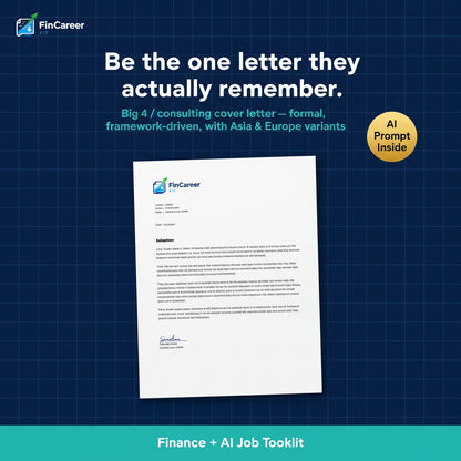 Finance + AI Cover Letter Toolkit