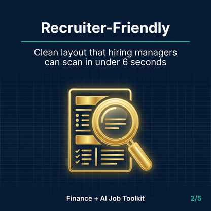 Finance ATS Resume Collection | Europe & Asia Edition